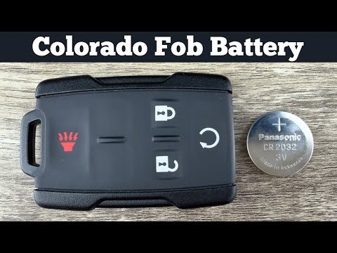 2015 - 2022 CHEVY COLORADO Key Fob Battery Replacement - How To Change Replace Remote Batteries DIY