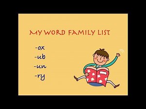 Word Family Set 6 [-ox, -ub, -un, -ry] | Word Reading/Spelling | Practice with me