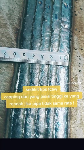 The uneven pipe capping will be high before fcaw #welder #welding #capping #fcaw #welderart #foryoupage