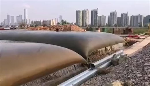 Sand Filling PP Woven Geotextiles Geobag Tube Breakwaters Geocontainers Geobag for River Dredging and  Sludge Solidification