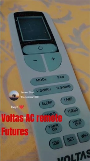 voltas ac remote function #tips #airconditioner #ac #actechnician @reelshortapp #youtubeshorts