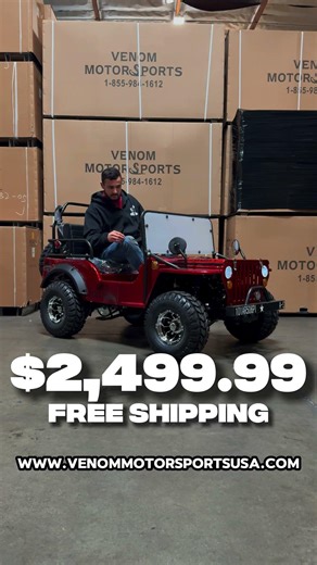 Venom Willy’s 125cc Mini Jeep 🚘