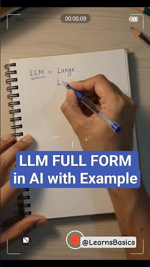 LLM FULL FORM in AI with 5 Examples #shorts #llm #ai