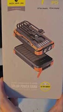 Y'all need to get this solar charging portable charger.