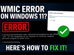 WMIC Not Recognized? Here’s How to Get Your Windows Product Key Back!