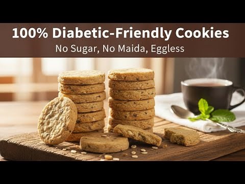 100% Diabetic-Friendly Cookies | No Sugar, No Maida, Eggless
