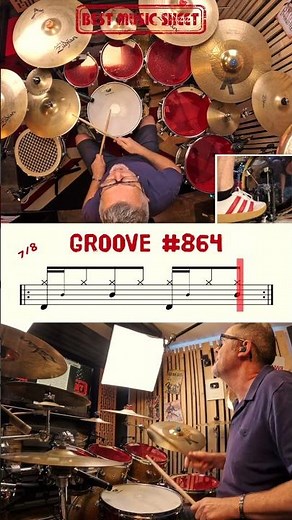 🥁 Drum Beat for Beginners #864 | Easy Drum Beat #864 | Learn Drum Beat | How to Play Drum Beat