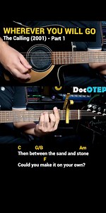 Wherever You Will Go - The Calling (2001) Easy Guitar Chords Tutorial with Lyrics Part 1 REELS 🎸🎸🎸 #DocOtepGuitarTutorial | Doc OTEP Studio