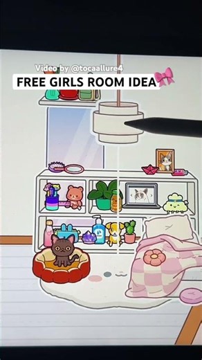 LET’S MAKE A SMALLER CUTE BEDROOM IDEA USING THE NEW FREE TOCA BOCA UPDATE BY @tocaallure4