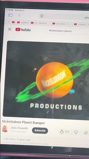 Nickelodeon Productions Planet Saturn Logo (1999)