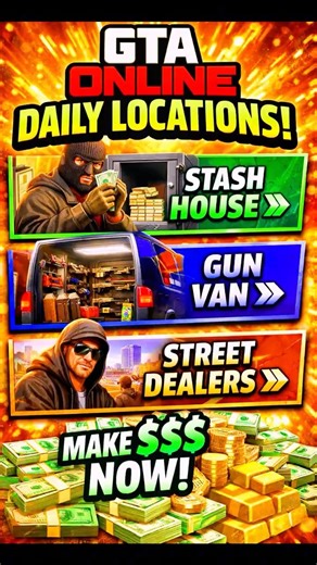 GTA Online Daily Reset 🔥Gun Van + ALL Street Dealers