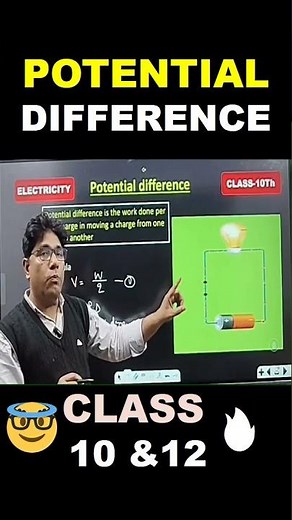 V = W/Q Explained Super Fast! 🔥 | Class 10 Electricity