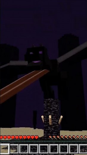 Correct way to beat enderdragon #minecraft