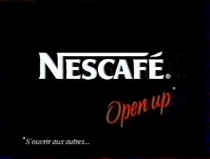 Publicité Open up Néscafé 1998