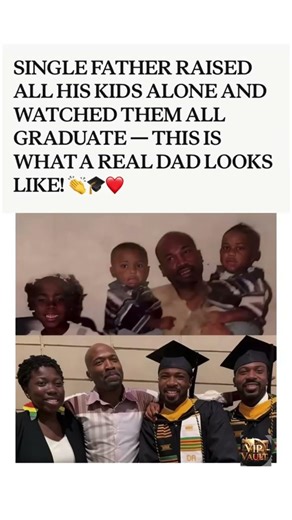 Single Dad Raises Three Kids Alone And Lives To See Them All Graduate #viral #shorts