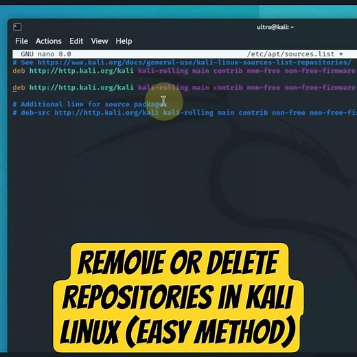 Remove or Delete Repositories in Kali Linux (Easy Method)