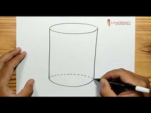 How to Draw A CYLINDER Easy Step by Step For Kids