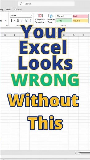 Excel shortcut keys in computer ; Your Excel Looks WRONG Without This