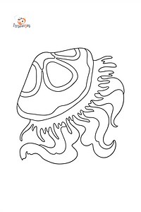 Moon jellyfish coloring page ♥ Online and Print for Free!