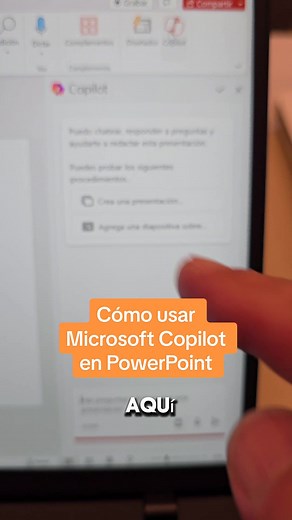 @jmatuk nos enseña cómo usar Microsoft Copilot en PowerPoint 😍 #copilot #IA #inteligenciaartifical #M365