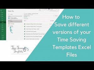 How to Save Excel Files for the start of a New Year
