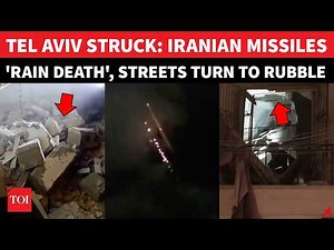 Iranian Missiles Tear Through Tel Aviv: CLUSTER STRIKES Rip Buildings, Panic And Death Erupt | Watch