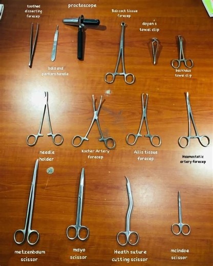 2.7K views · 18 reactions | Every instrument tells a story in surgery. From forceps to scissors, each tool plays a vital role in precision, safety, and patient care. Knowing their names, uses, and handling techniques is the foundation of every nurse’s and surgeon’s skill set. | Global Emergency Medical Technicians Registry | Facebook