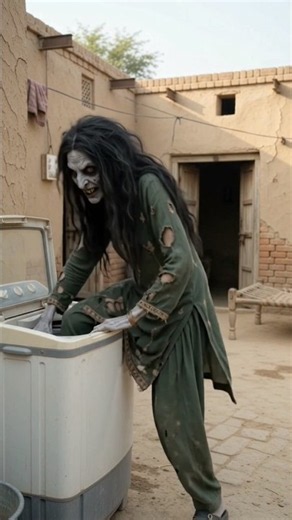 Churail Washing Machine Mein Phans Gayi 😂 #Shorts #Churail #PakistaniComedy #DesiComedy #AIvideo