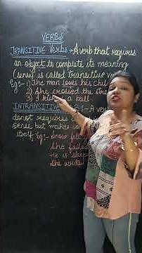 Transitive and Intransitive verbs🤔