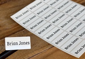 Custom Waterproof Name Stickers: School, Daycare & Business Labels - Etsy