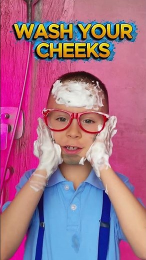 Clean Face Routine for Kids 🧼 Simple Hygiene Lesson #learning