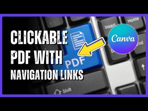 How to Make a Clickable PDF with Navigation Links in Canva