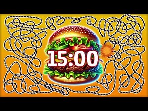 15 Minute Cartoon Style Burger 🍔 Timer Bomb 💣