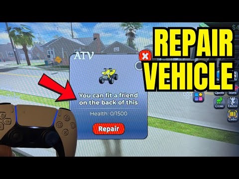 How to Repair Vehicles in Roblox BlockSpin