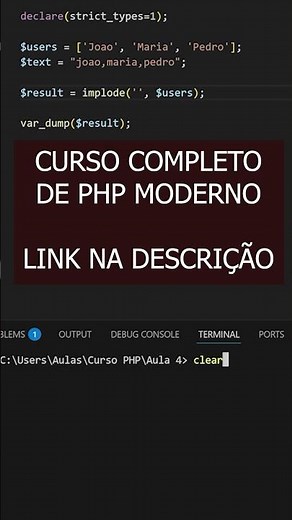 Unindo ARRAYS como STRINGS com PHP - DICAS DE PHP