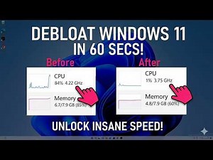 How to DEBLOAT Windows 11 in 60 SECONDS!