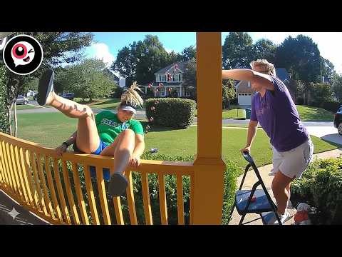 Funniest on CCTV & Security Cameras 😁 CCTV Camera Fails 🤣 Caught on CCTV in 4K #1