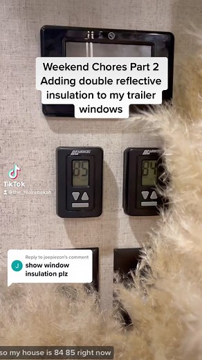 Easy Double Reflective Window Insulation Process for an RV Trailer