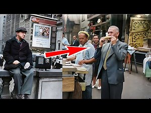 Amazing old photos capturing daily life in New York City in the 1940s📸in AMAZING COLORS!🎨