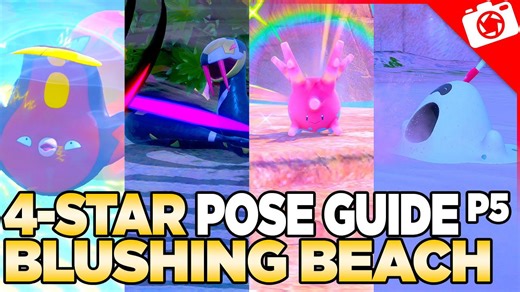 Blushing Beach 4-Star Pose & Request Guide | New Pokemon Snap
