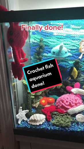 Handmade Crochet Fish Aquarium for Your Home Decor