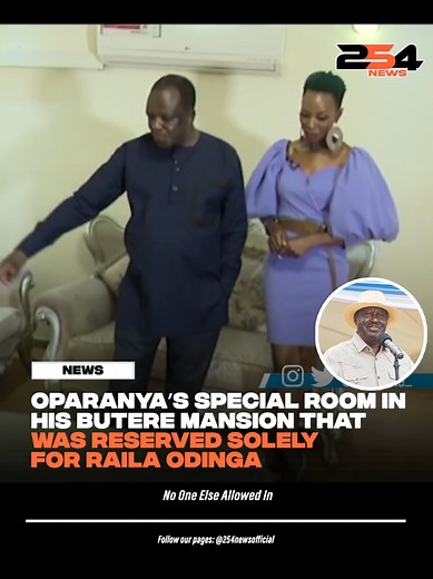 La habitación especial para Raila Odinga en Butere