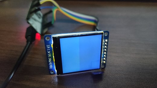 ESP32 SPI驱动使用st7789芯片控制的1.54寸LCD屏幕 SPI频率控制在40Mhz