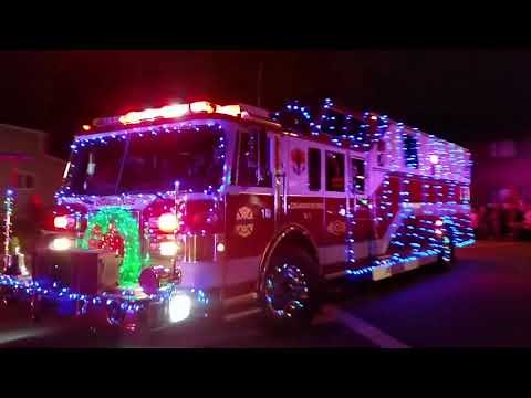 Fire Truck Christmas Parade Wallington New Jersey 2017