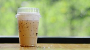 Iced Coffee On Table Cafe Stock Footage Video (100% Royalty-free) 1098263601 | Shutterstock
