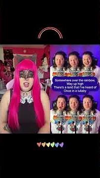 Pink Faline 🌈 Somewhere Over The Rainbow🌈 #duetwithme w/ Scotty Tune #duet #singing #pinkfaline