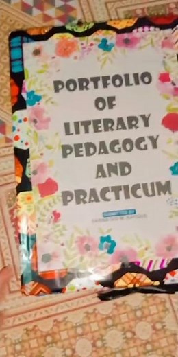 handmade portfolio folder design for student