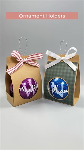 DIY Christmas Ornament Holders with Cricut