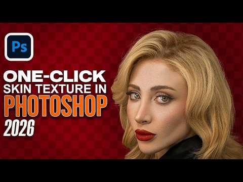 Easily Apply Realistic Skin Texture as an Adjustment Layer in Photoshop 2026