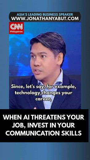 Remember, communication is also a skill, not just a talent. When everything gets automated, your ability to convey your ideas clearly and concisely is the one thing that sets you apart. === 📌Enroll in our onsite workshops or online courses on public speaking and business writing. Visit jonyabut.com/onlinecourses today to register! | Jonathan Yabut